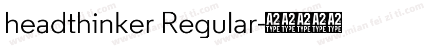 headthinker Regular字体转换